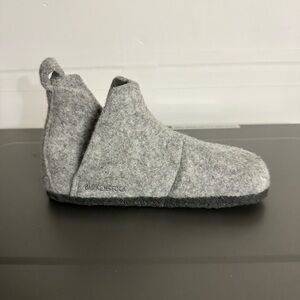 Birkenstock Light Gray Wool Slippers